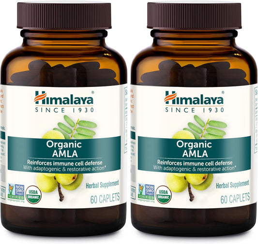 Organic Amla Caplets for Immune Support & Cellular Defense - 120 Caplets, 600 mg - 2 Month Supply - BoostGo Australia