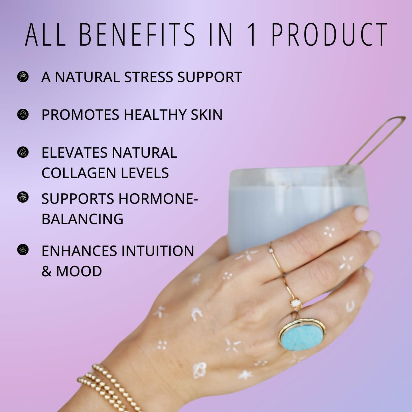 Organic and Unsweetened Philosophie Cosmic Elixir Superfood Blend with Collagen and Adaptogens - 32 Servings for Gut, Emotional, Joint, Skin, and Hormone Health