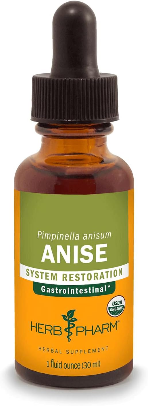 Organic Anise Liquid Extract for Digestive Support - 1 Fl Oz Bottle