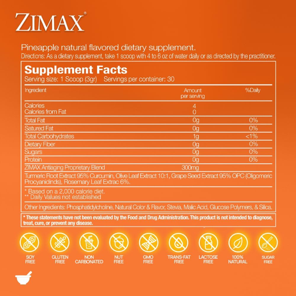 Organic Antioxidant Blend with Curcumin, Rosemary Extract, and Grape Seed Extract - High Absorption Formula - 90g Canister - 100% Natural
