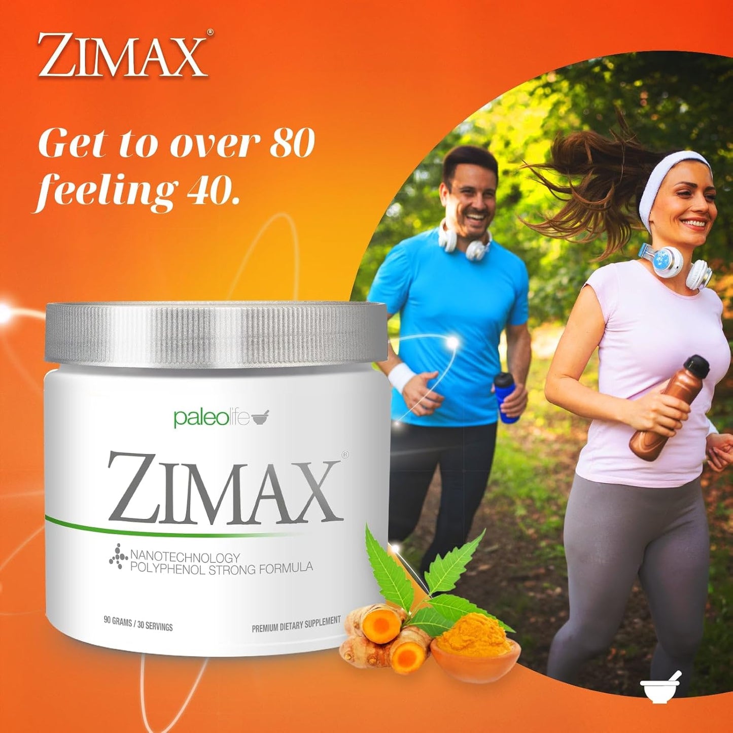 Organic Antioxidant Blend with Curcumin, Rosemary Extract, and Grape Seed Extract - High Absorption Formula - 90g Canister - 100% Natural