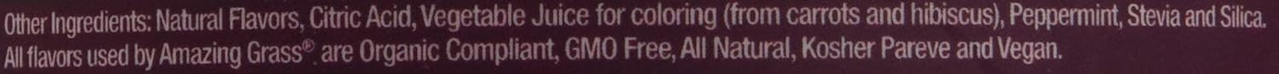 Organic Antioxidant Greens Superfood Powder with Spirulina, Beet Root, Elderberry & Probiotics - Sweet Berry Flavor, 60 Servings