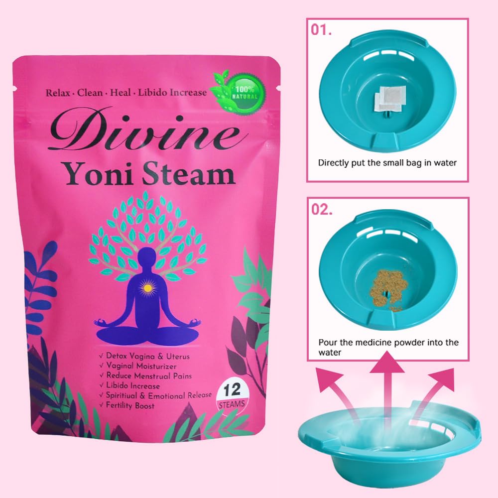 Organic Aromlife Hiherbs Yoni Steaming Herbs 2-Pack for Vaginal Cleansing, Tightening, Fibroid, and pH Balance - 12 Bags - BoostGo Australia