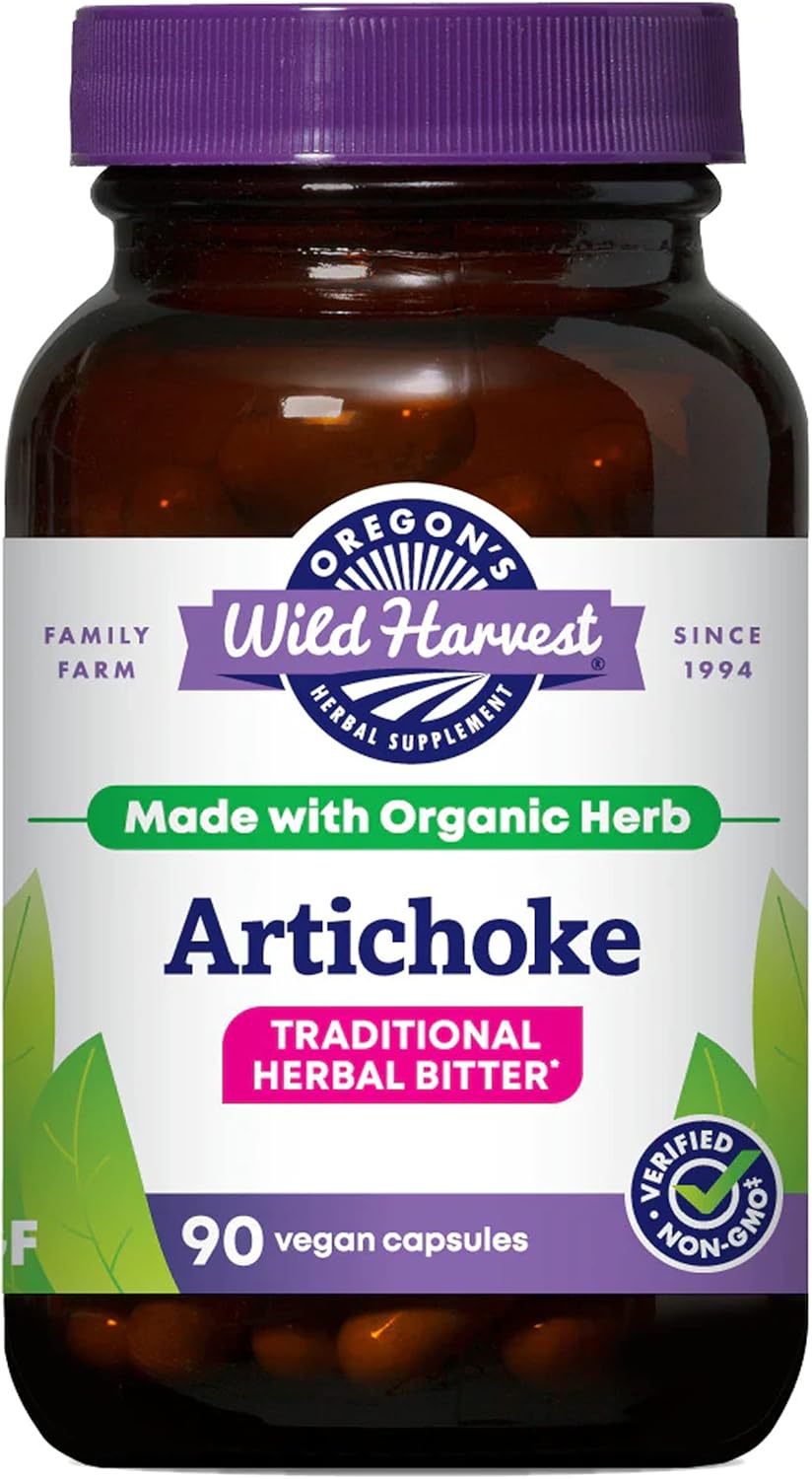 Organic Artichoke Herbal Supplement by Oregon's Wild Harvest, 90 Capsules - BoostGo Australia