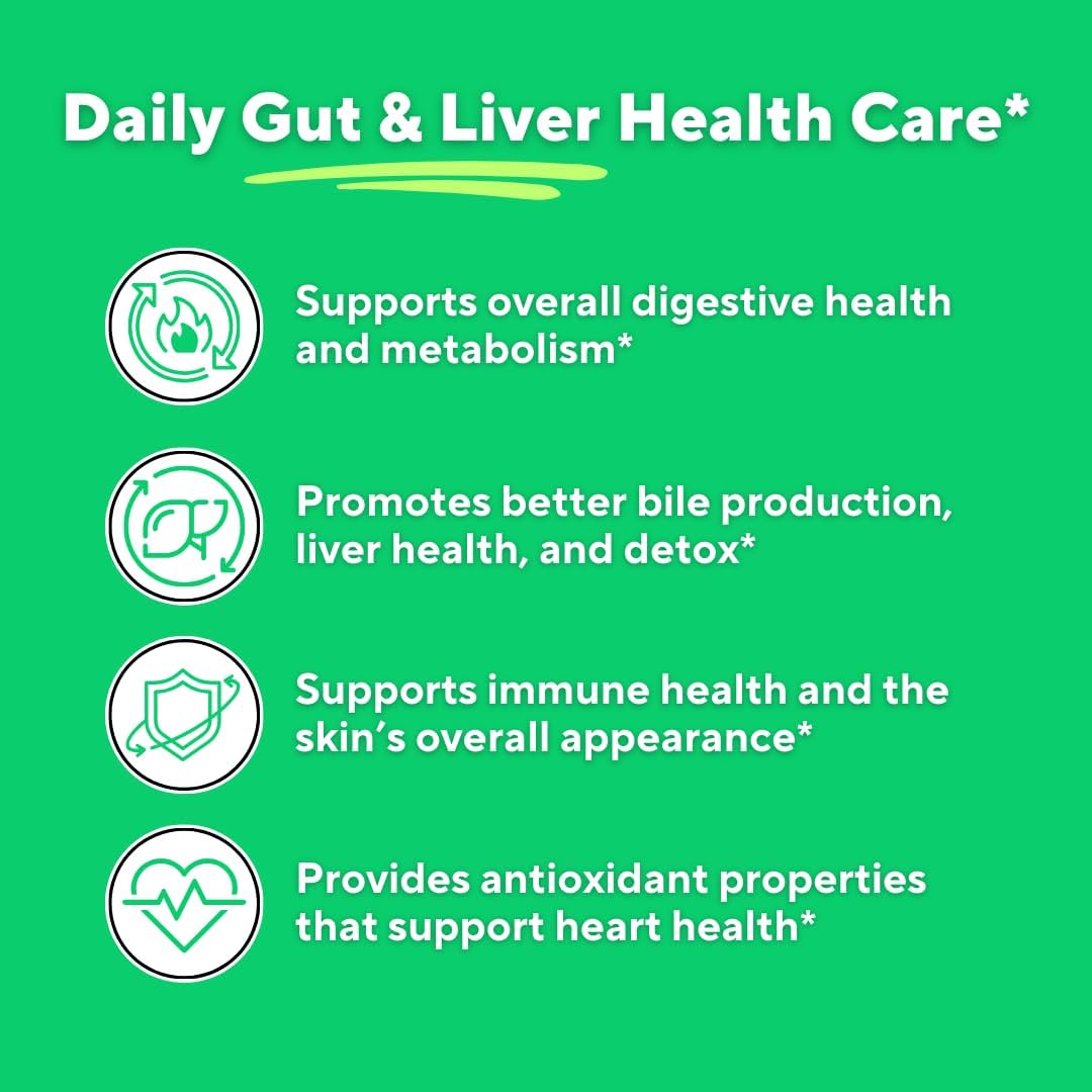 Organic Artichoke Leaf Extract Capsules - Digestive & Liver Health, Antioxidant Support - 180 Veggie Caps - Non-GMO Vegan Formula