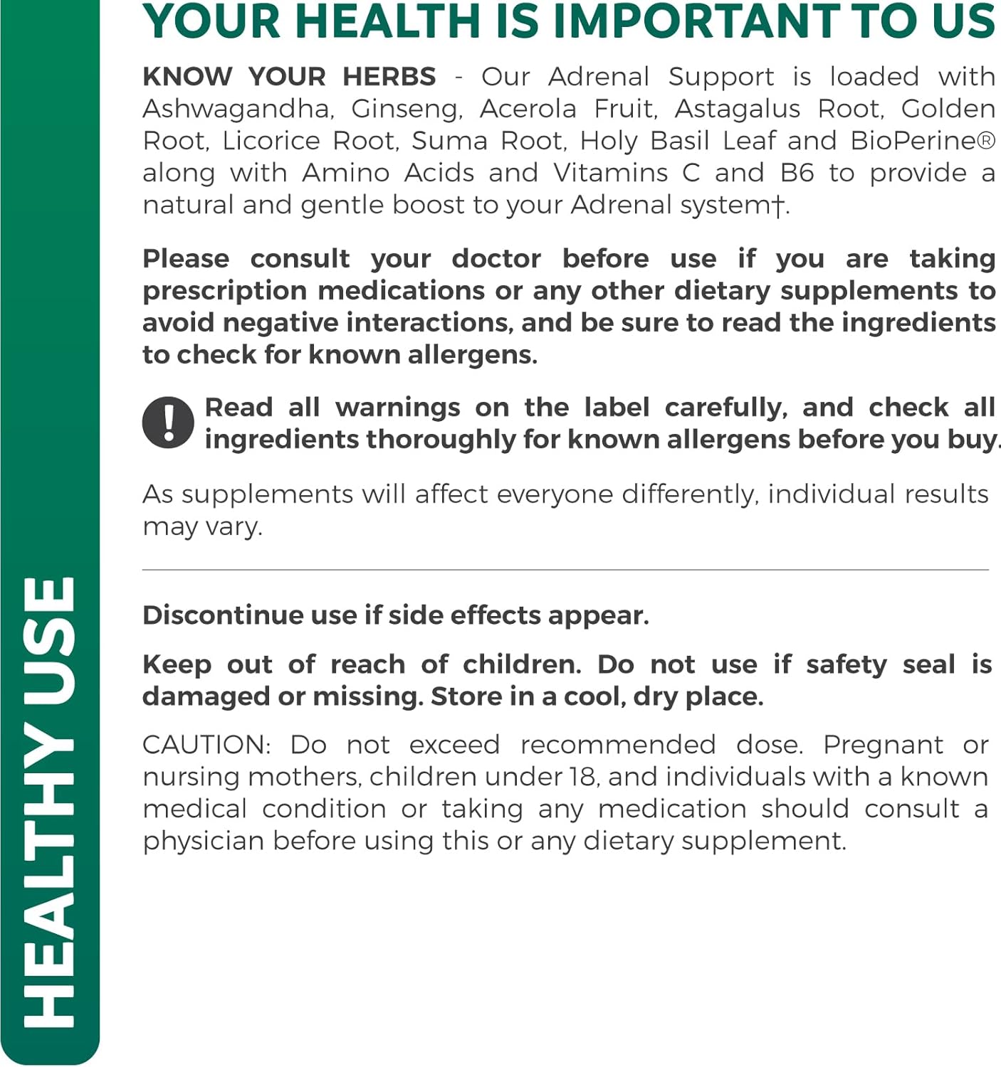 Organic Ashwagandha & Adrenal Support Bundle - Adrenal Harmony & Cortisol Manager - Non-GMO Ashwagandha Root Powder (120 Tablets)