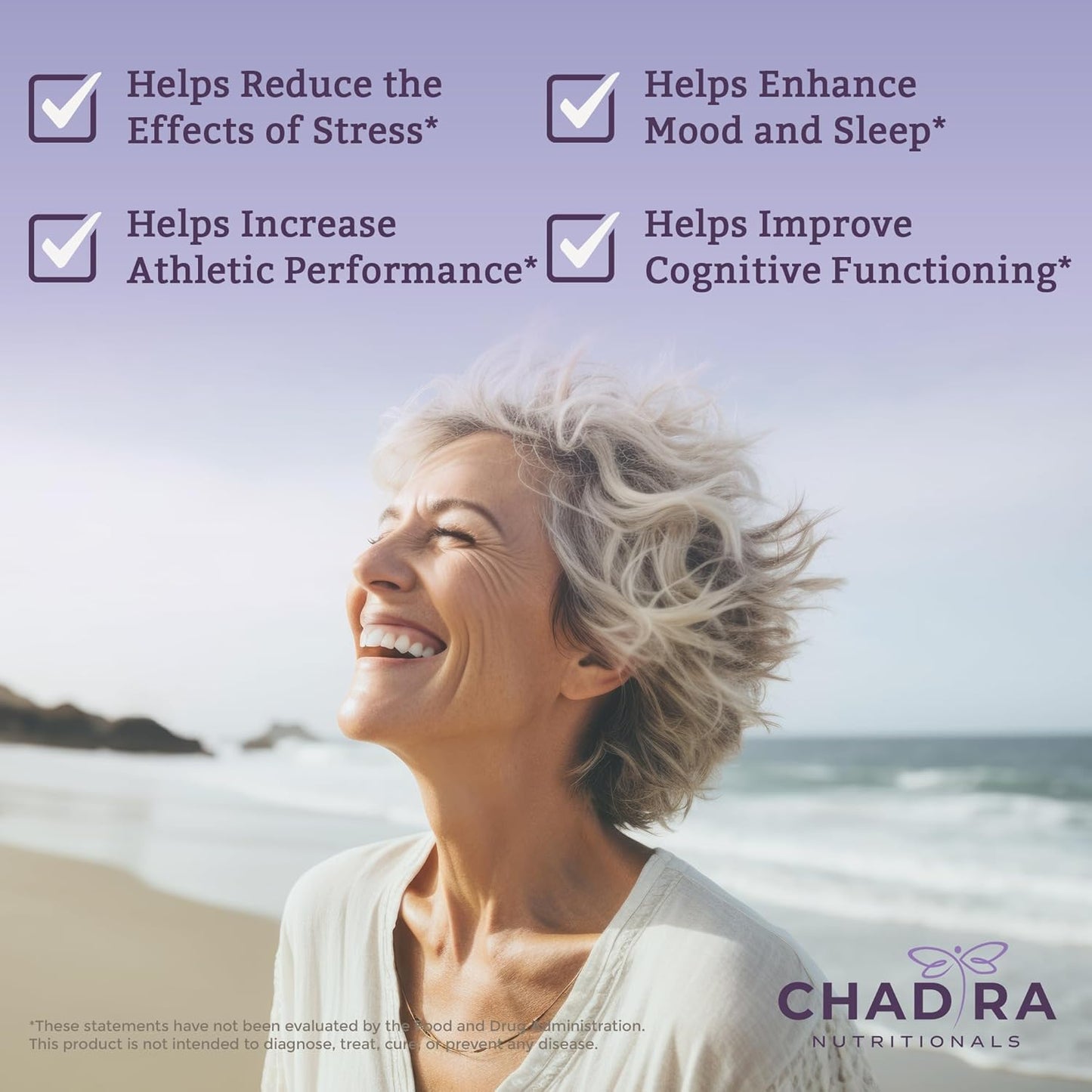 Organic Ashwagandha & Black Pepper Capsules for Stress, Cognitive Support & Mood - Non-GMO & Gluten-Free - 60 Count