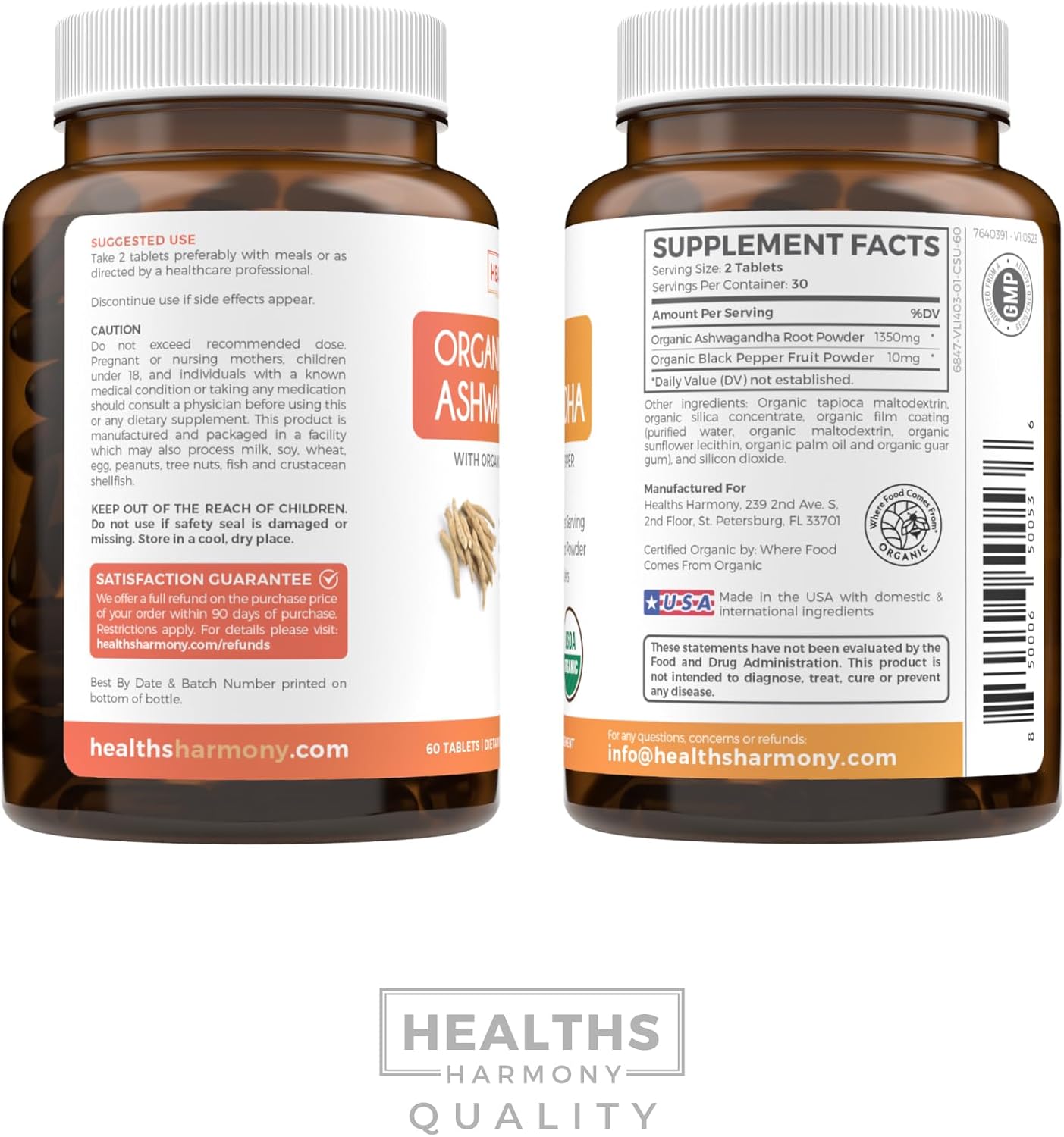 Organic Ashwagandha & Black Seed Oil Gummies Bundle - Vital Calm Fusion - 1-Month Supply - Natural Adrenal Support - Cold-Pressed Nigella Sativa - Ginger Ale Flavor