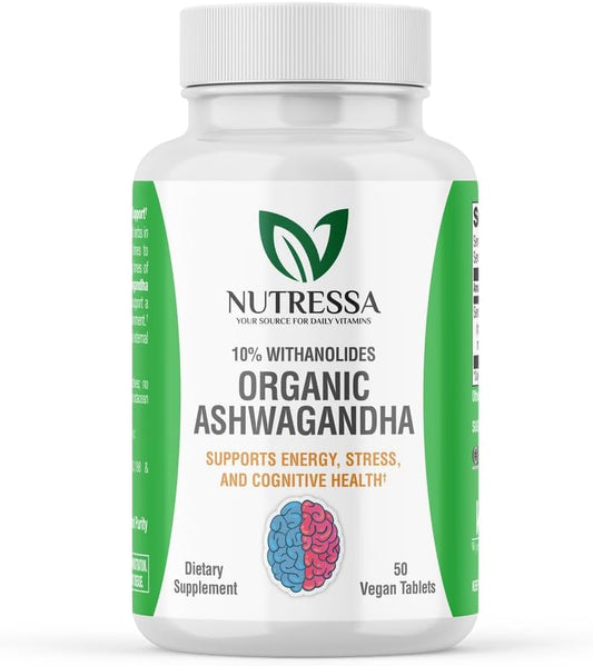 Organic Ashwagandha by Nutressa - Natural Stress Relief and Energy Booster