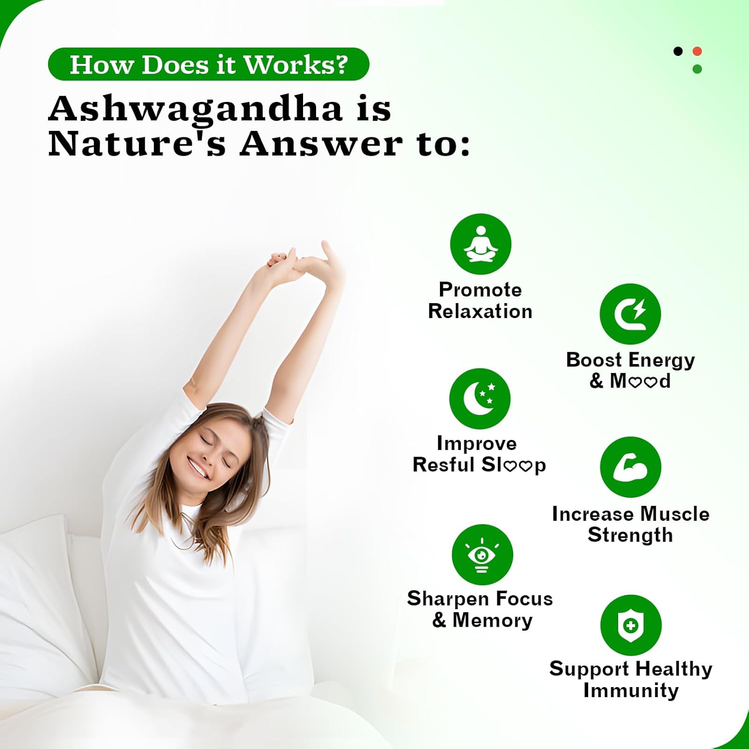 Organic Ashwagandha Gummies 2 Pack - Vitamin D3, Immune Support & Relaxation - Mixed Berry Vegan Chews 120 Count