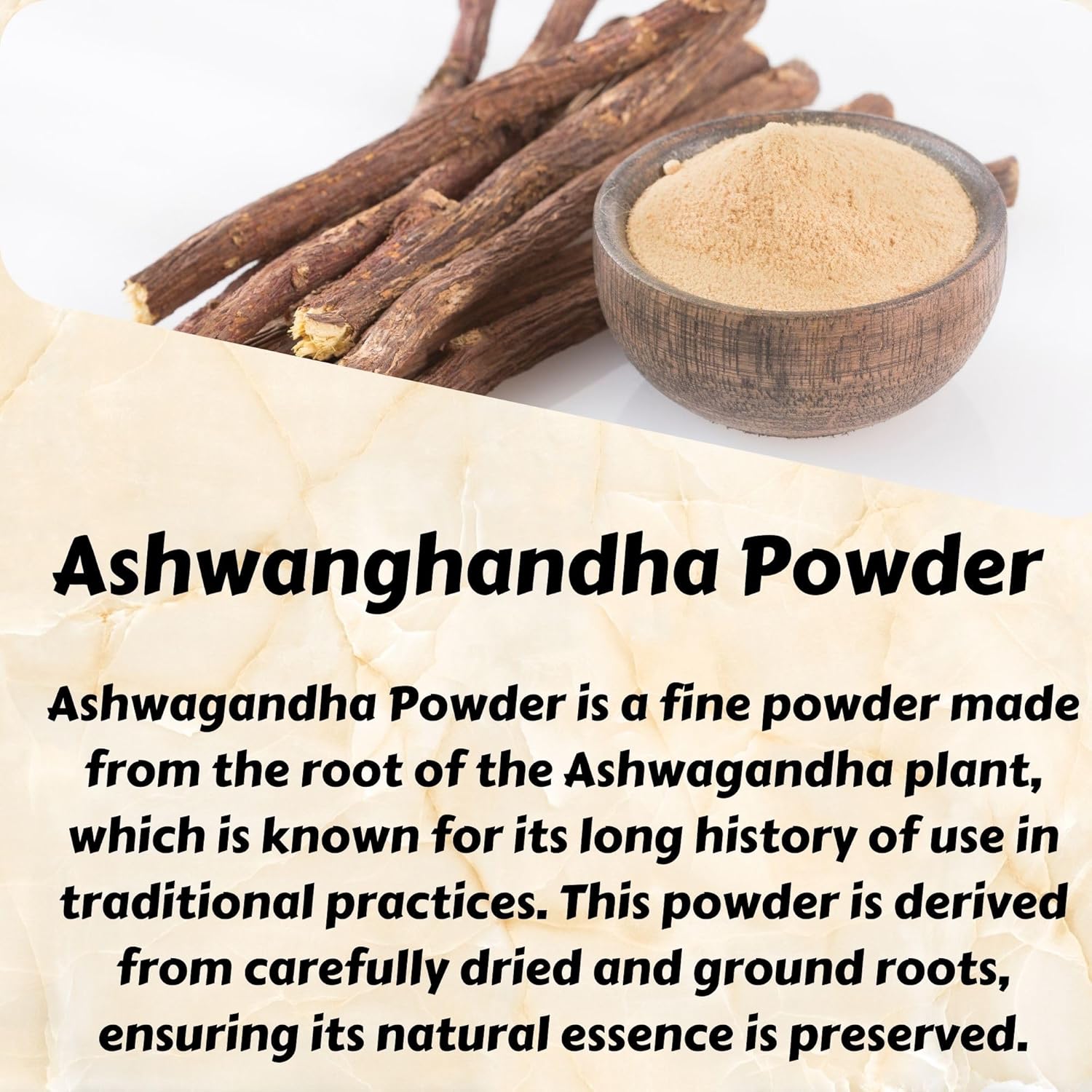 Organic Ashwagandha Root Powder - Ayurvedic Herbal Supplement for Support and Strength - 5.3 oz.