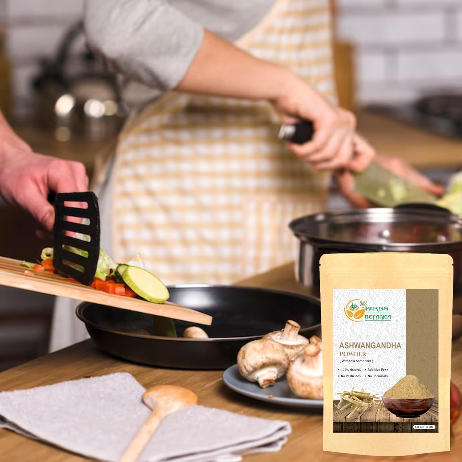 Organic Ashwagandha Root Powder - Ayurvedic Herbal Supplement for Support and Strength - 5.3 oz.