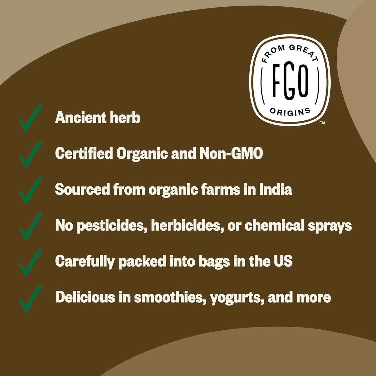 Organic Ashwagandha Root Powder 32oz Bag - Non-GMO Indian Ginseng Withania Somnifera - Sourced from India - 1 Pack