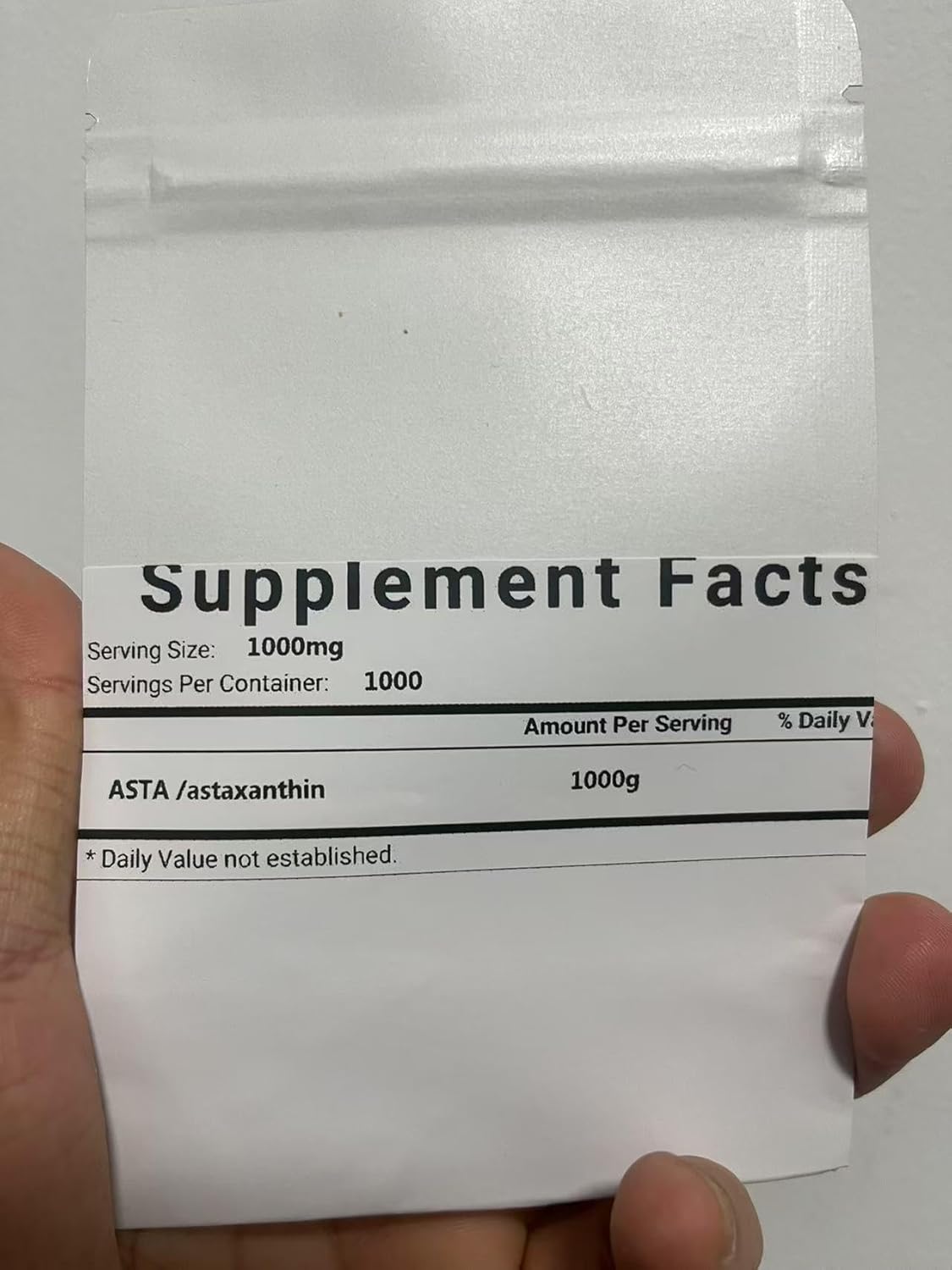 Organic Astaxanthin Powder - 5% Purity Haematococcus Pluvialis Extract - 35.3 Oz Jar