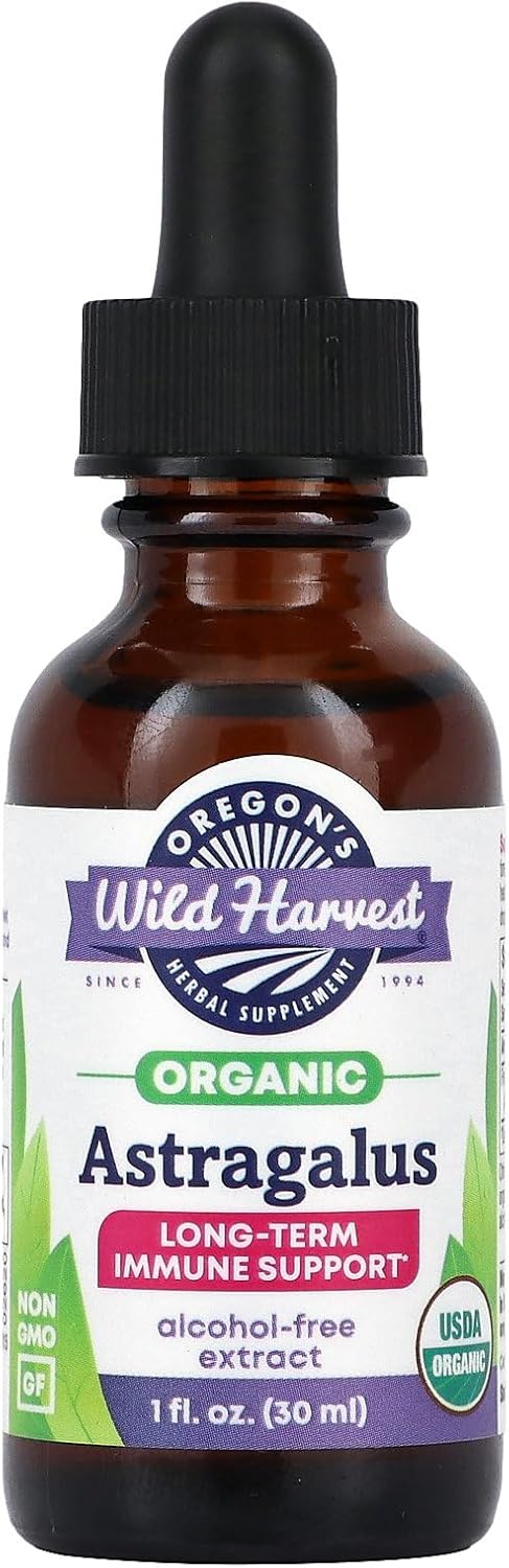 Organic Astragalus Extract 1,000mg - Oregon's Wild Harvest - 1 fl oz (30ml)