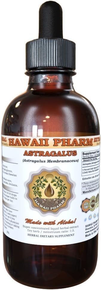 Organic Astragalus Liquid Extract Tincture Supplement 4 oz by HawaiiPharm