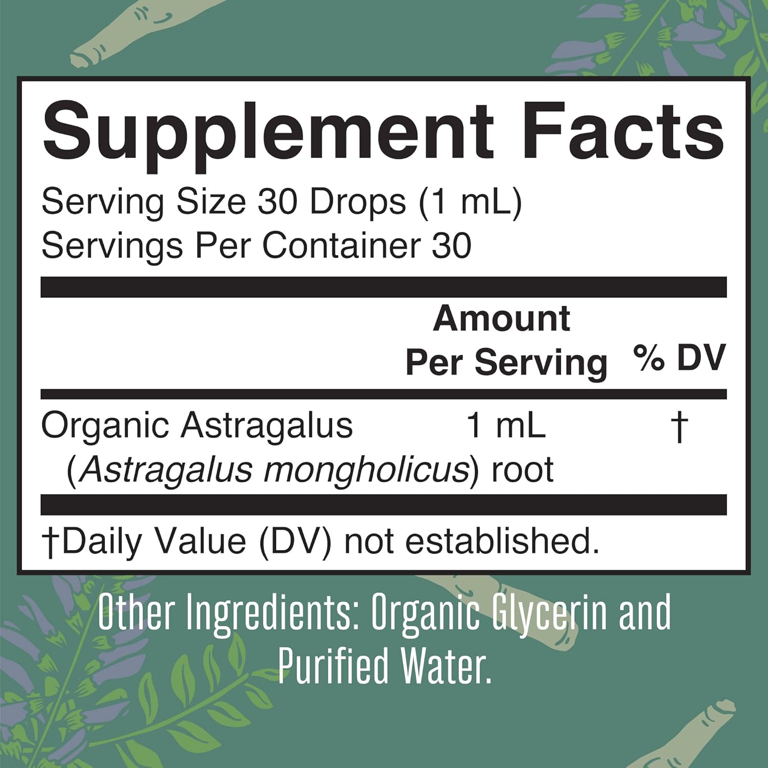 Organic Astragalus Root & Adults Adrenal Support Bundle - Immune, Focus, Cardiovascular, Ginkgo Biloba, Brain & Memory Drops