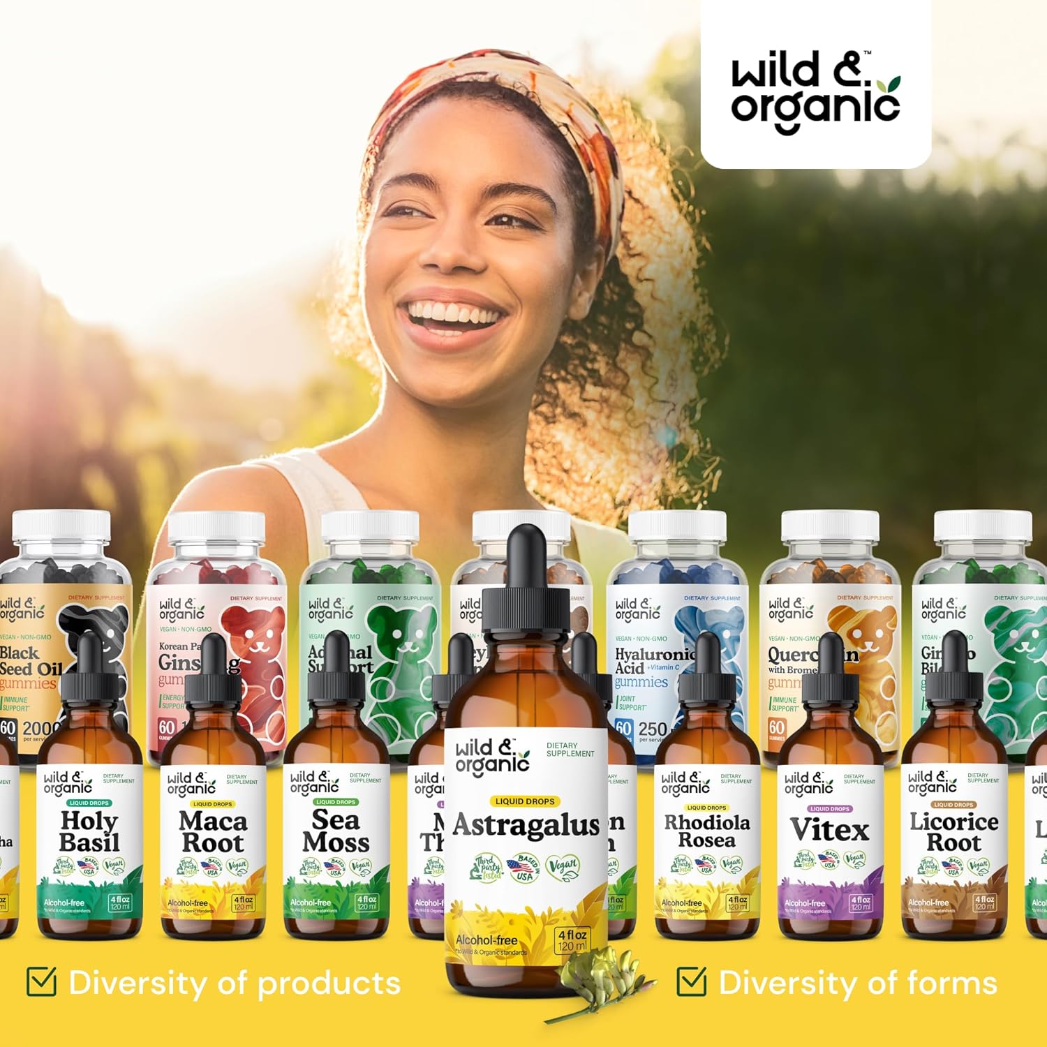 Organic Astragalus Root Extract Tincture - Immune Support Supplement for Vegan Immunity - Alcohol and Sugar-Free 4 fl oz Drops