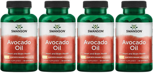 Organic Avocado Oil Softgels - Rich in Essential Fatty Acids - Natural Supplement (240 Softgels, 1g Each)