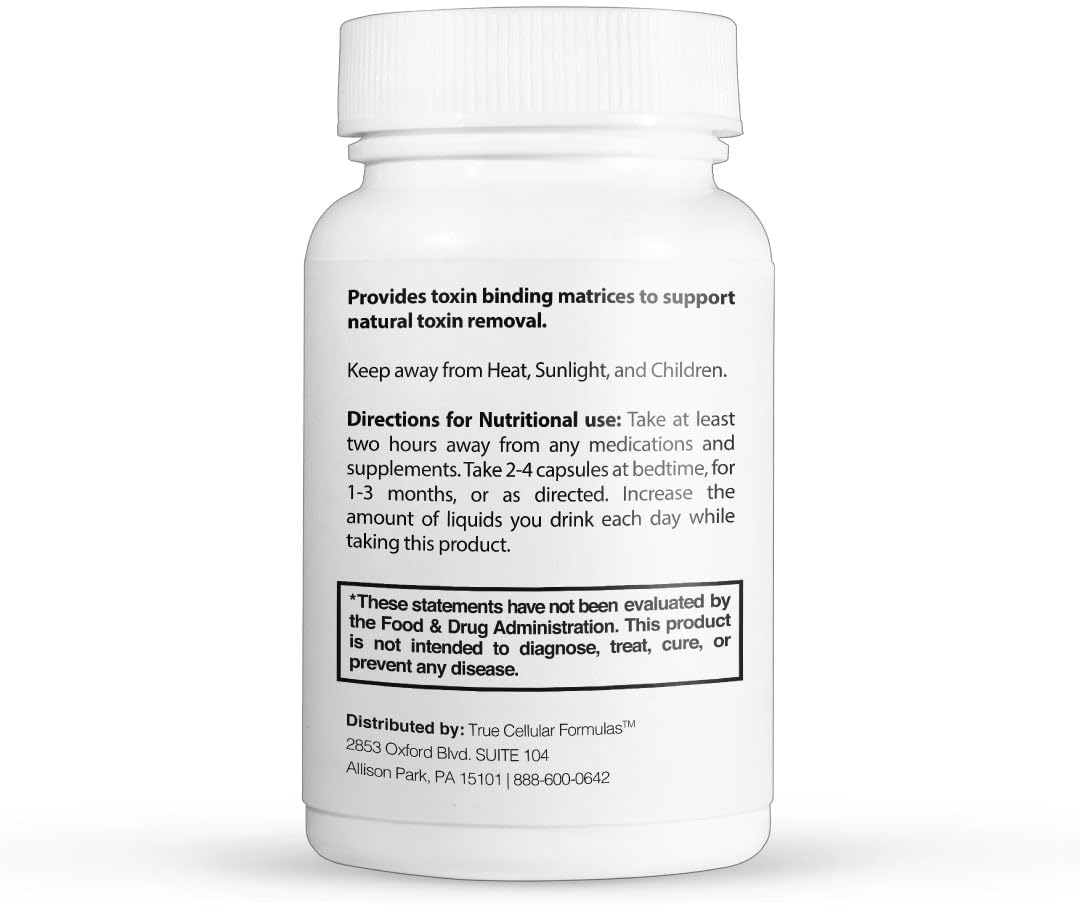 Organic Bamboo Activated Charcoal Capsules - Gut Detox & Binder - TrueCarbonCleanse™ - 60 Capsules - Vegan, Non GMO, Gluten & Soy Free