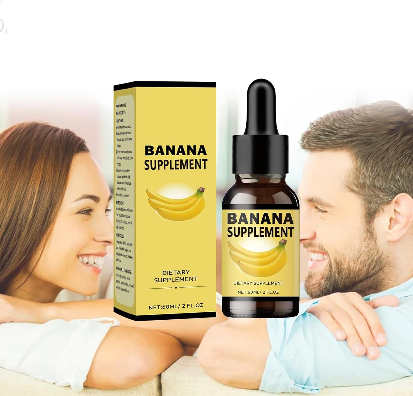 Organic Banana Liquid Extract Supplement for Men and Women - 1 Bottle