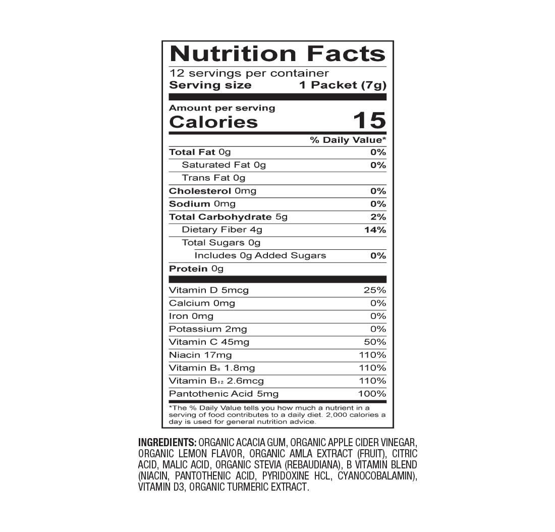 Organic BareOrganics On-The-Go Digestion Superfood Water Enhancer Stick Packs, 12 Count