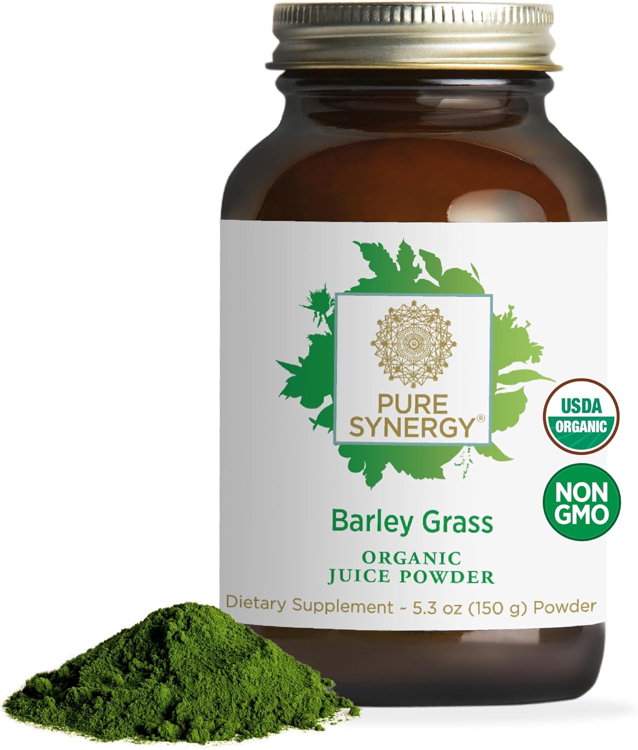 Organic Barley Grass Juice Powder - Chlorophyll-Rich Greens for Energy, Detox & Digestion (5.3 oz)