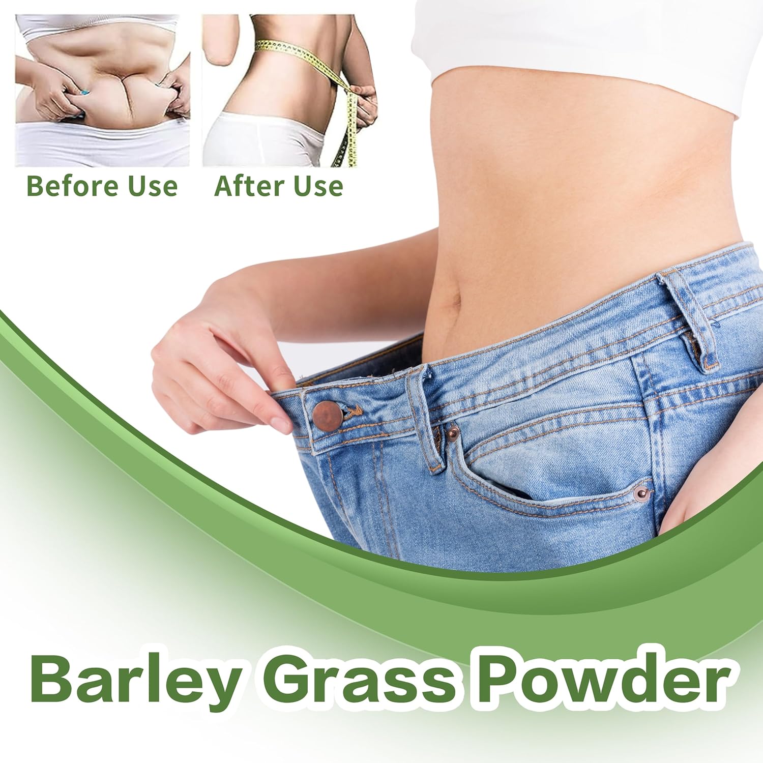 Organic Barley Grass Juice Powder - Pure & Vegan Wheatgrass Powder, Supports Cardiovascular & Liver Health, Rich in Vitamins & Minerals, 8 oz.