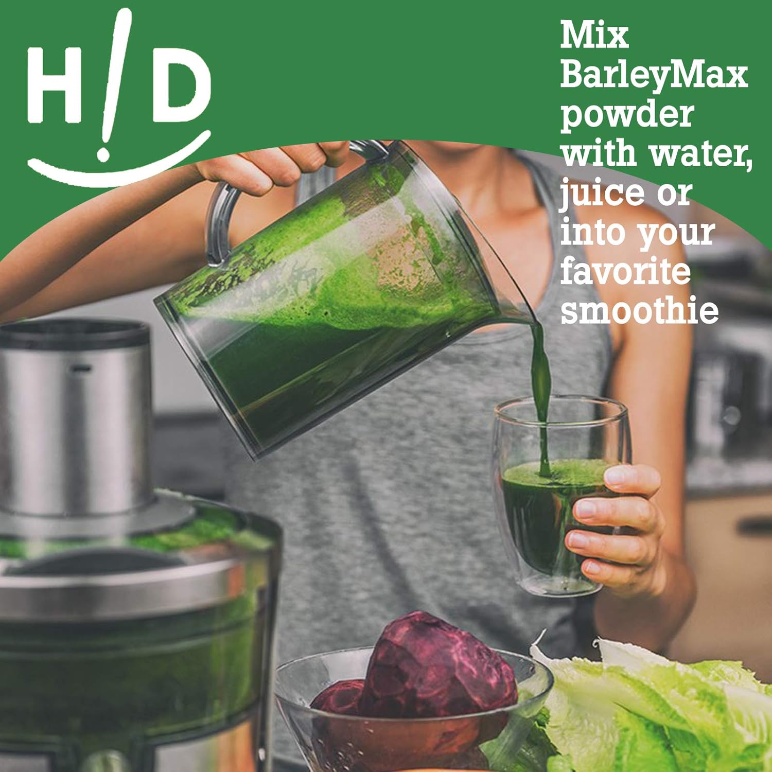 Organic BarleyMax Juice Powder - Original Blend of Barley and Alfalfa Grass, 4.2oz (30 Day Supply)