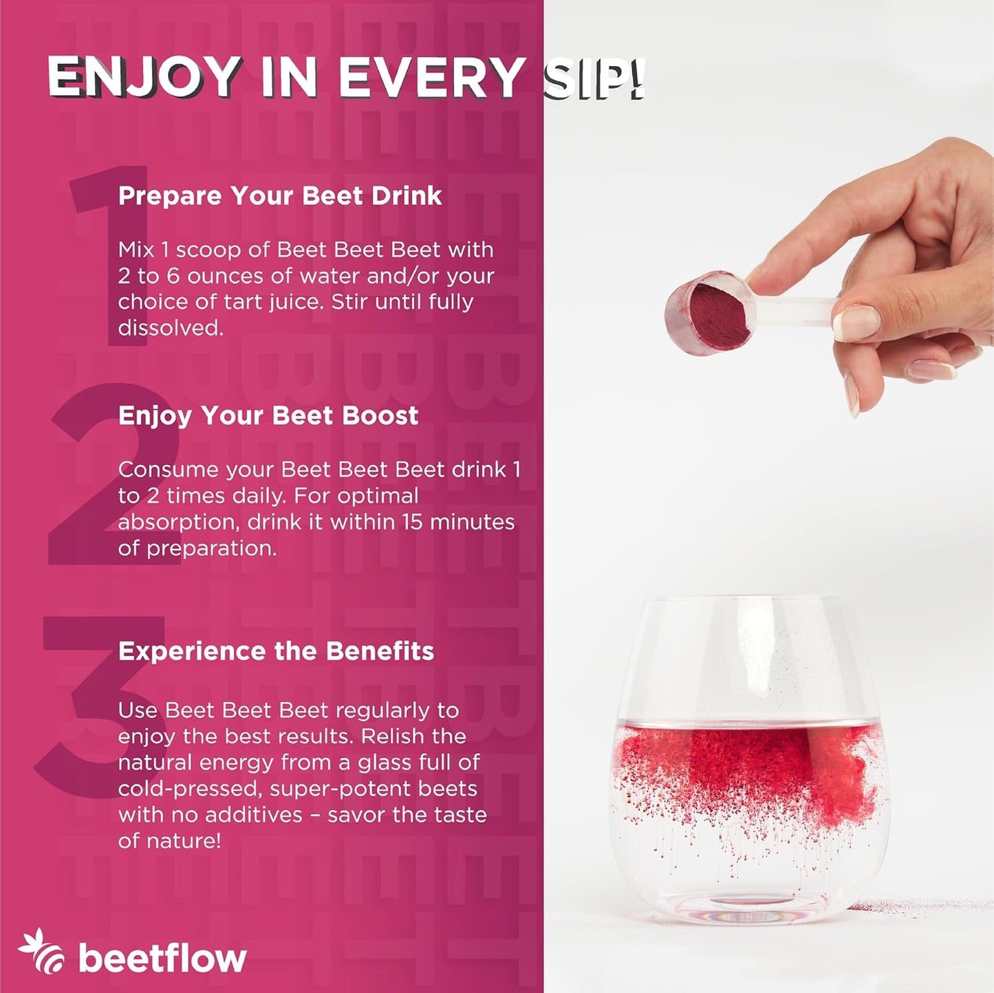 Organic Beet Juice Powder - USA Grown Superfood Supplement for Healthy Blood Pressure & Cholesterol - Nitric Oxide Boost - No Additives (30 Servings)