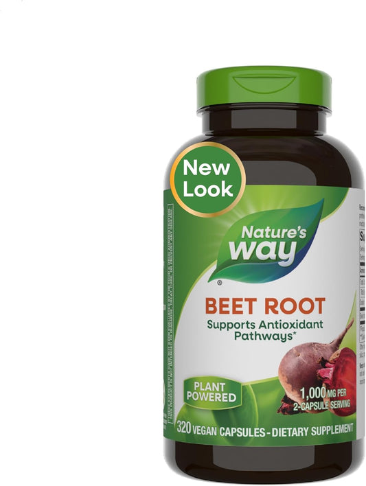 Organic Beet Root Capsules - 1,000 mg per Serving - Antioxidant Support - Vegan - 320 Capsules