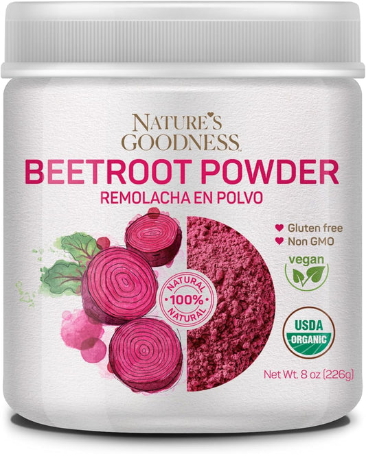 Organic Beet Root Powder - 56 Servings (8oz) - Boost Energy, Stamina, and Athletic Performance with Nitric Oxide
