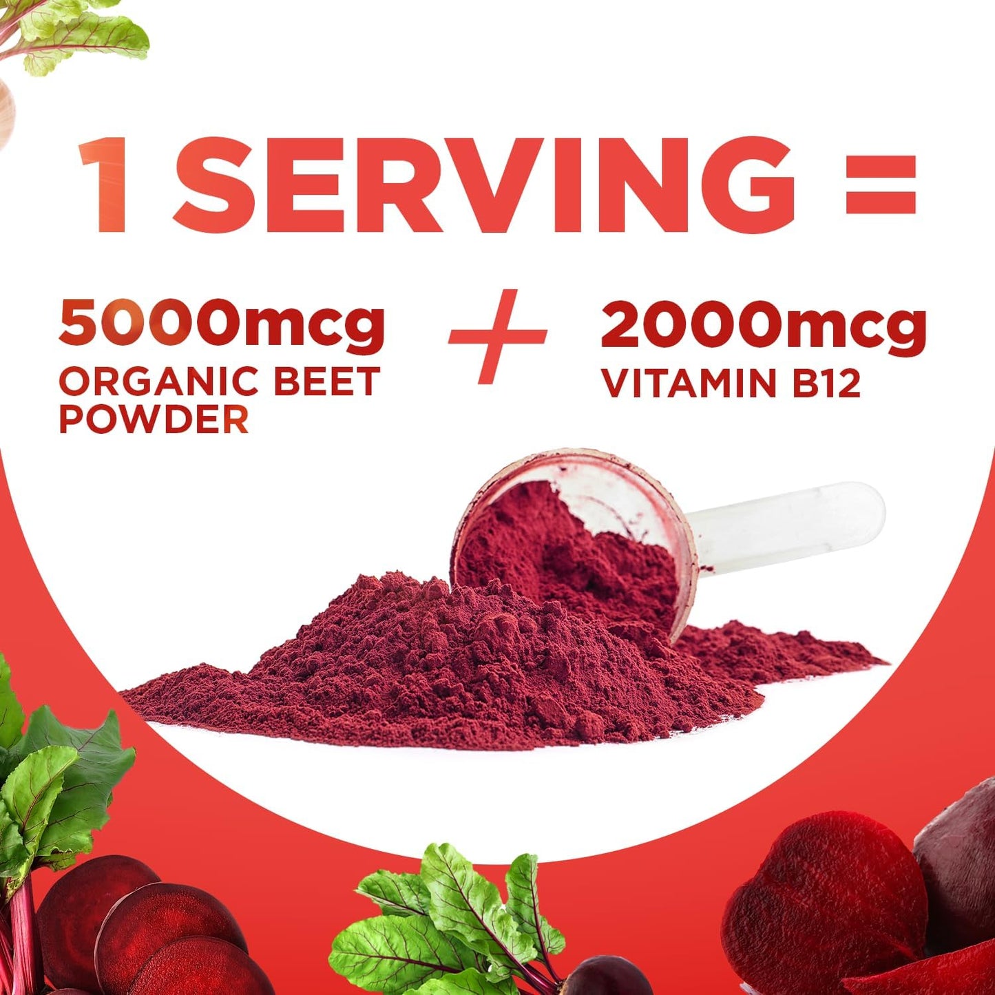 Organic Beet12 Powder with Vitamin B12 and Nitric Oxide Booster - Natural Energy Support with Black Cherry Flavor, 30 Servings