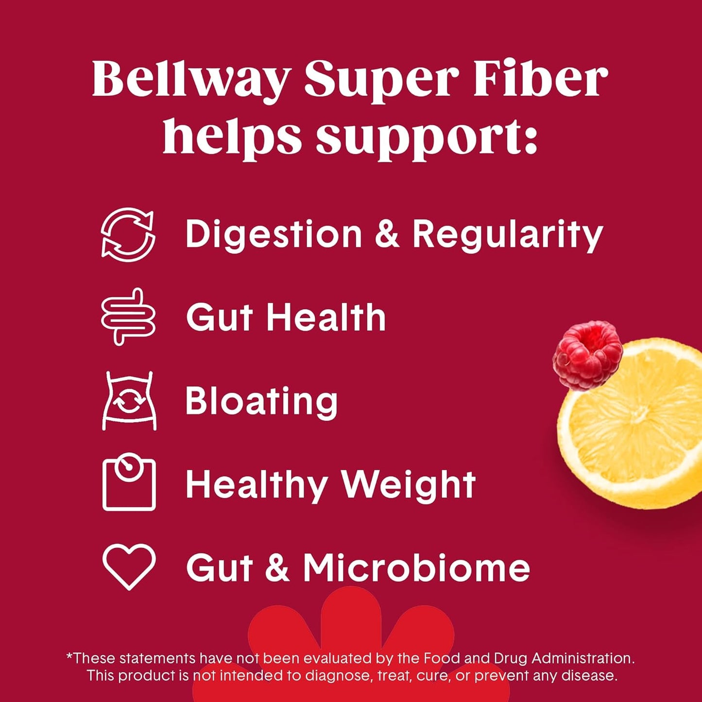 Organic Bellway Super Fiber Powder with Fruit (3 Pack) - Sugar-Free Psyllium Husk Supplement for Gut Health, Regularity, Bloating Relief - Non-GMO, Plant-Based Raspberry Lemon Flavor (150 Servings)