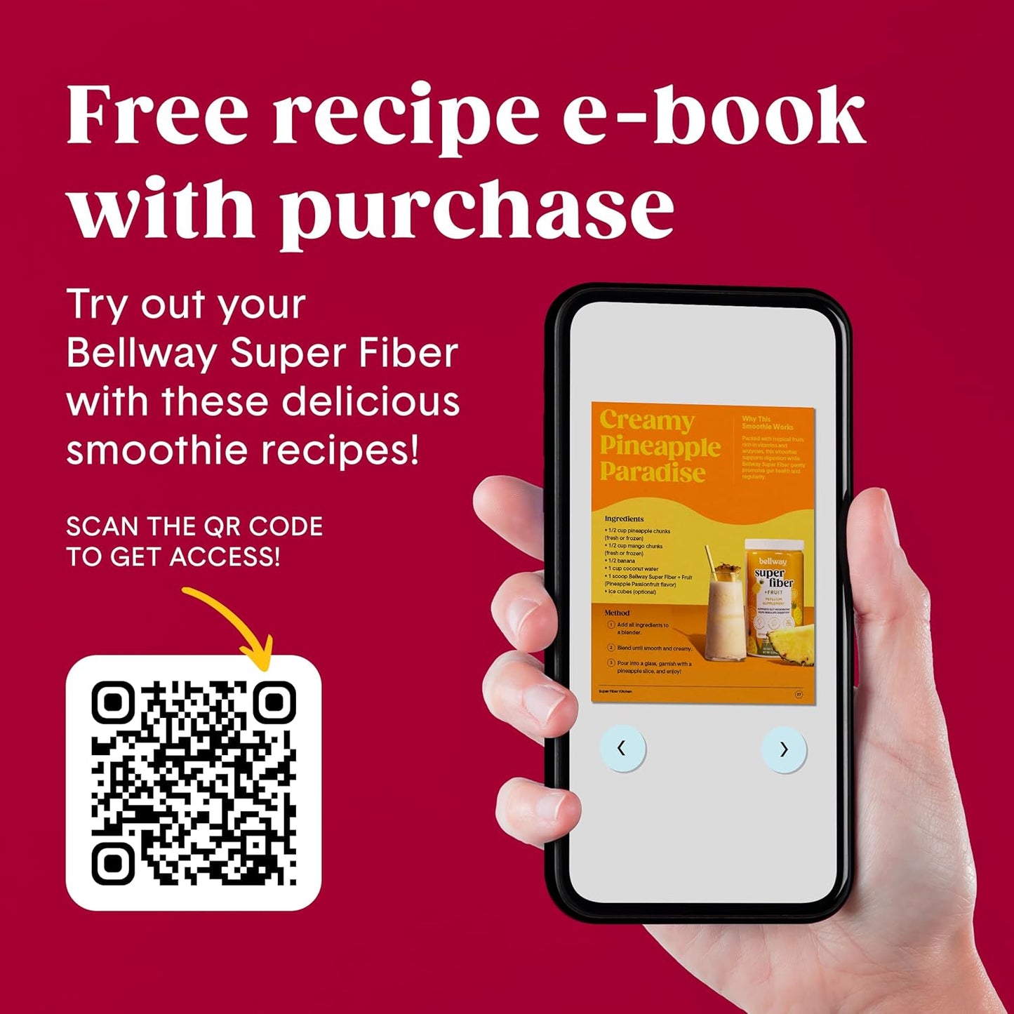 Organic Bellway Super Fiber Powder with Fruit (3 Pack) - Sugar-Free Psyllium Husk Supplement for Gut Health, Regularity, Bloating Relief - Non-GMO, Plant-Based Raspberry Lemon Flavor (150 Servings)