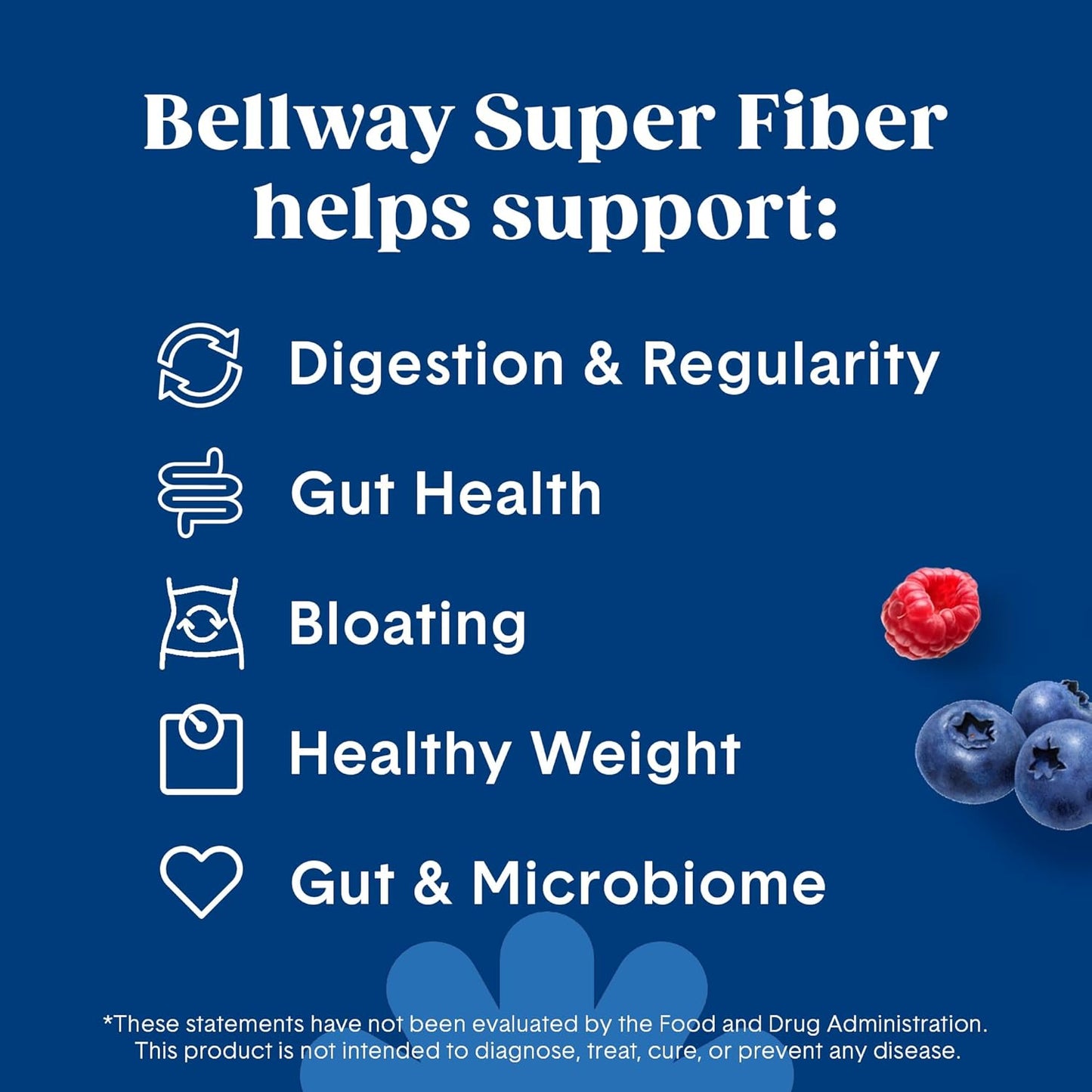 Organic Bellway Super Fiber Powder with Fruit Mix (3 Pack) - Sugar Free Psyllium Husk Supplement for Regularity, Bloating Relief & Gut Health - Non-GMO Plant-Based Formula - Mixed Berry Flavor (150 Servings)