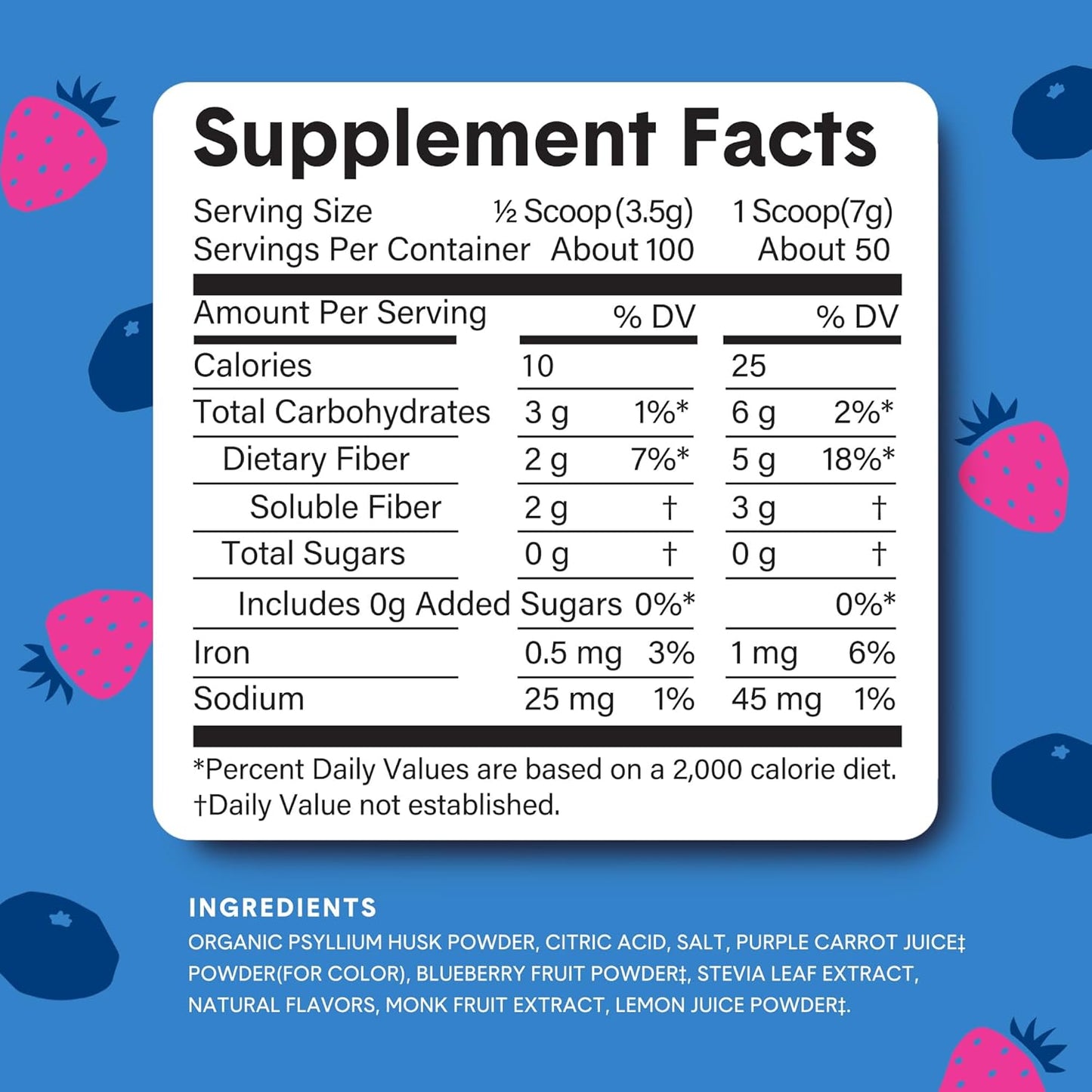 Organic Bellway Super Fiber Powder with Fruit Mix (3 Pack) - Sugar Free Psyllium Husk Supplement for Regularity, Bloating Relief & Gut Health - Non-GMO Plant-Based Formula - Mixed Berry Flavor (150 Servings)