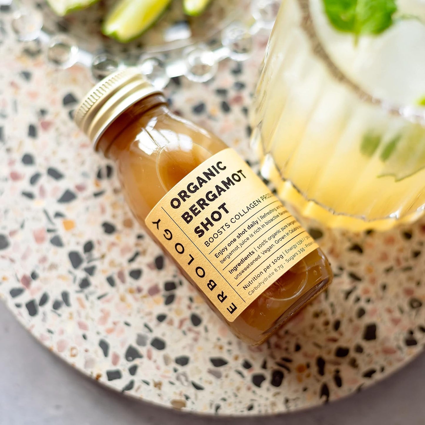 Organic Bergamot Juice Shots for Immunity & Collagen - High in Vitamin C - 100% Pure from Italy - No Sugar - 12 Daily Shots