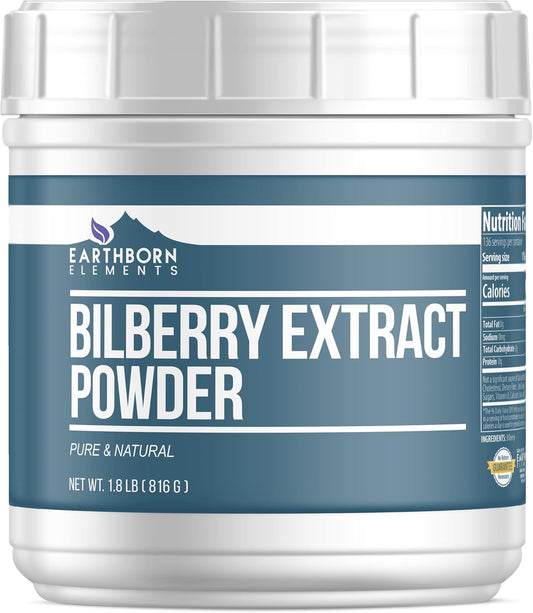 Organic Bilberry Extract Powder 1.8 lb - Pure & Natural for Smoothies & Shakes