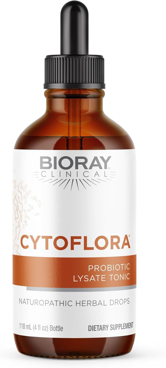 Organic BIORAY CytoFlora Probiotic Tonic for Immunity & Gut Health - 4 fl oz - Non-GMO, Vegetarian, Gluten Free