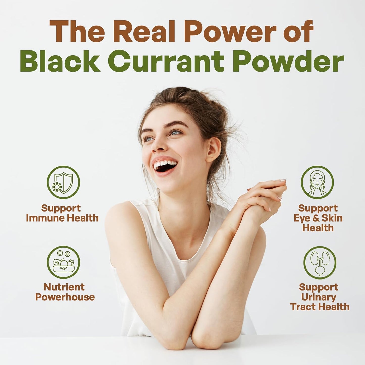 Organic Black Currant Powder 1lb - High Antioxidant Ribes Nigrum Supplement with Anthocyanin