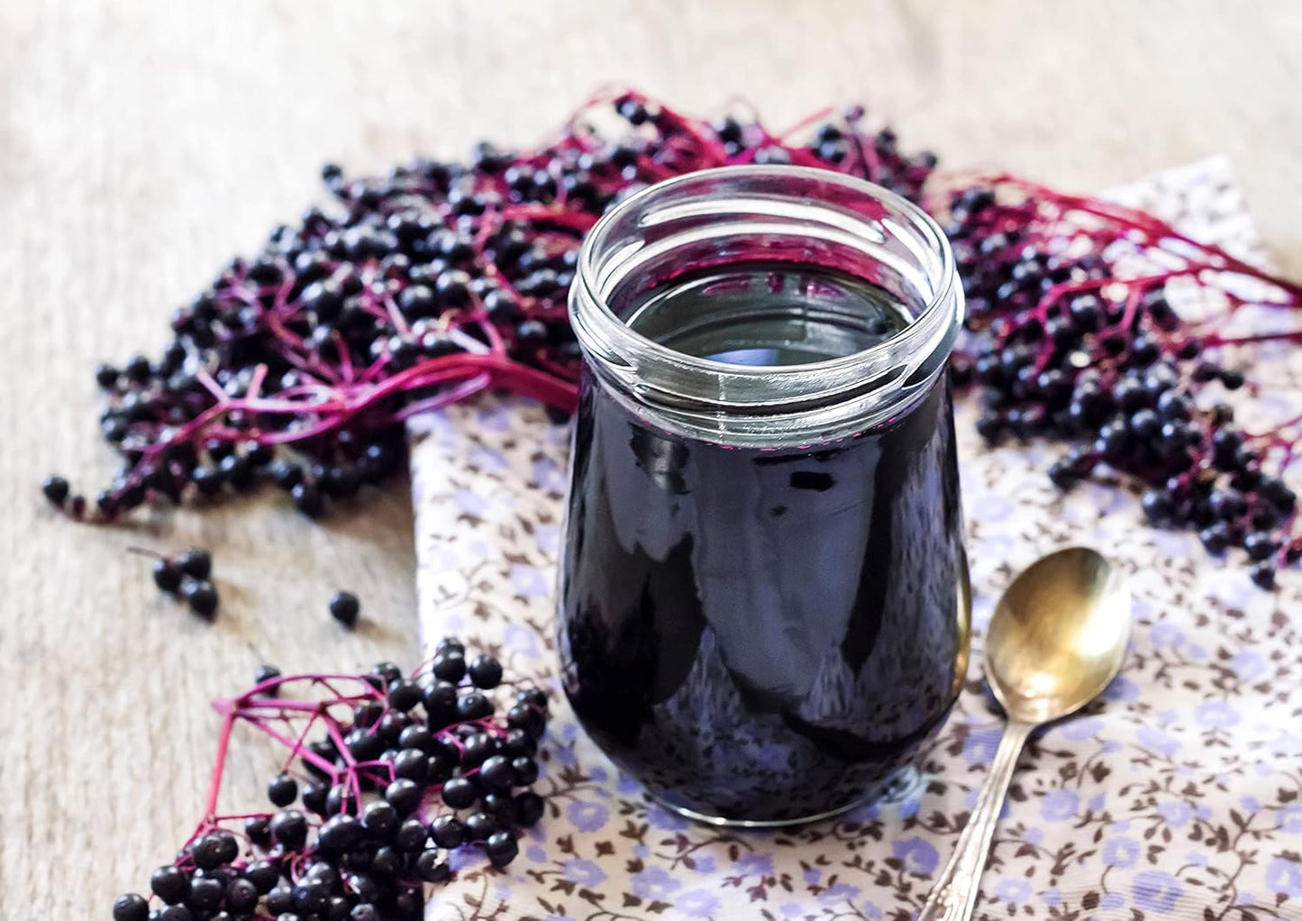 Organic Black Elderberry Powder 12oz - Non-GMO, Vegan, Unsulfured, Bulk, Ideal for Baking & Smoothies