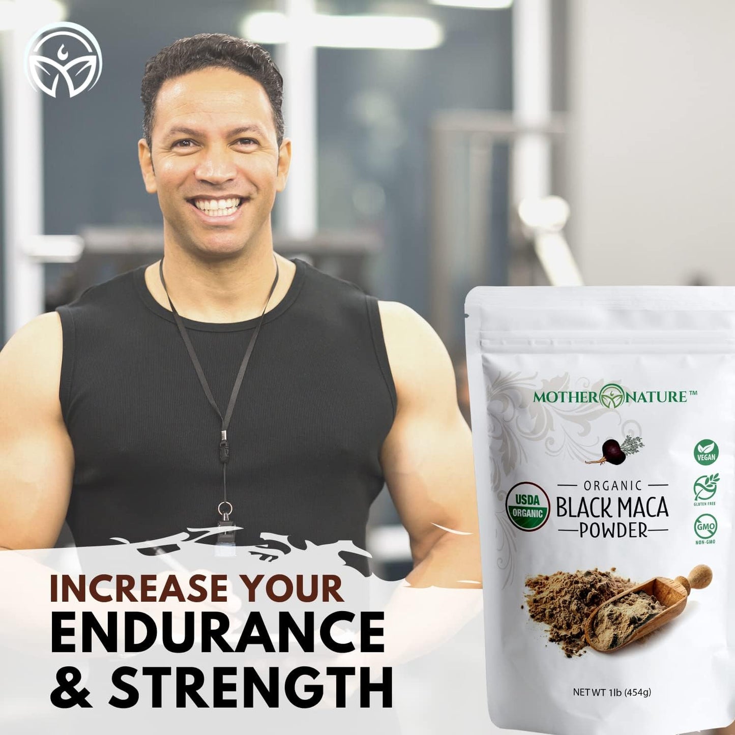 Organic Black Maca Root Powder & Chanca Piedra Capsules for Energy, Wellness & Urinary Tract - Vegan & Non-GMO Superfoods by Mother Nature Organics