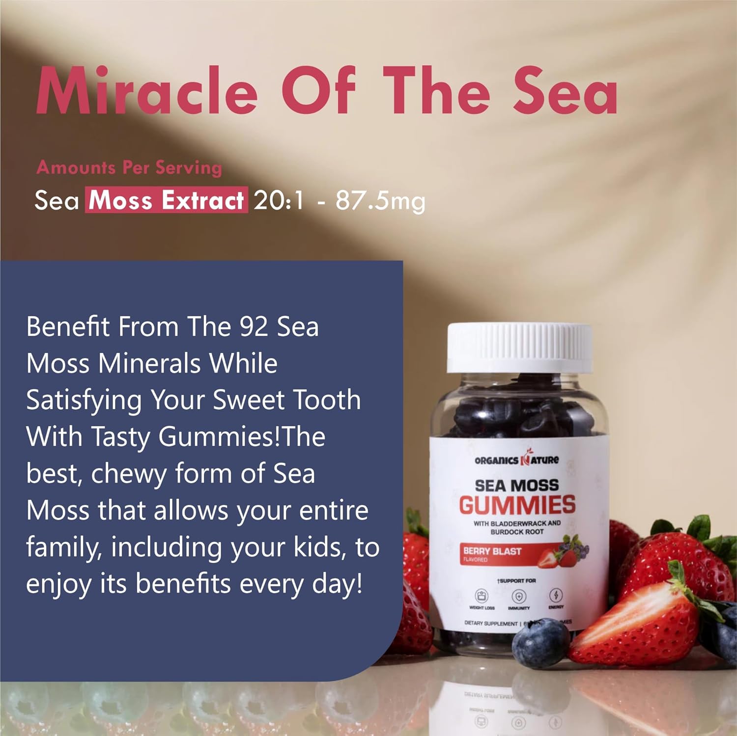 Organic Black Seed Oil & Sea Moss Gummies Bundle - Vegan Softgels for Hair, Skin, Heart, Joint Support, Energy - Omega 3s - 4 Bottles