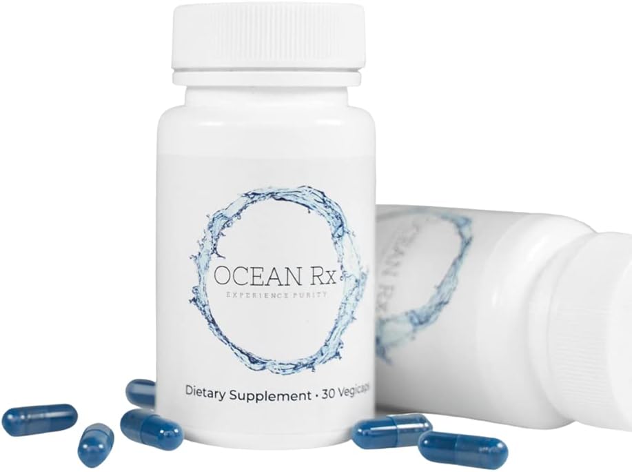 Organic Blue Spirulina Capsules | Superfood Supplement with Phycocyanin | Promotes Healthy Skin, Oral Health, and Wound Recovery | 30 Servings