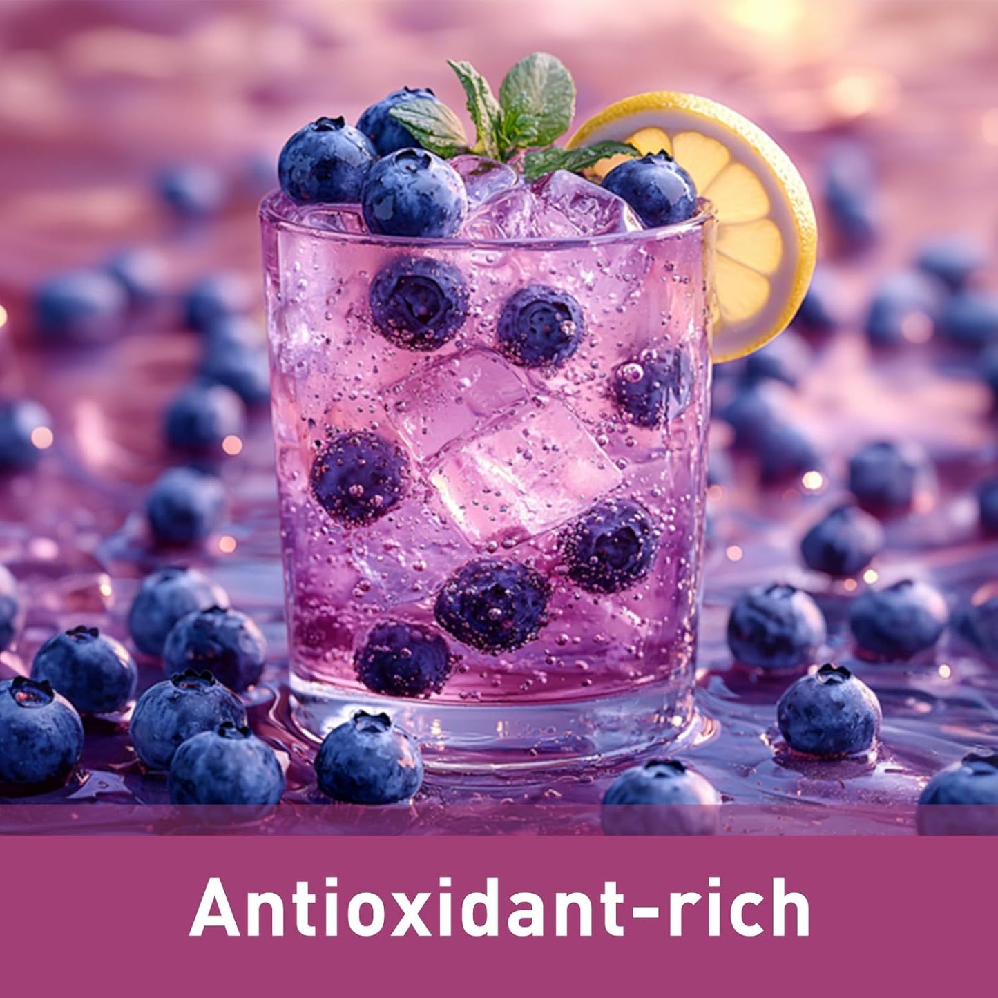 Organic Blueberry Juice Powder 16 oz - 100% Pure Natural Green Food, High in Antioxidants and Vitamins, Supports Digestion and Immune Health