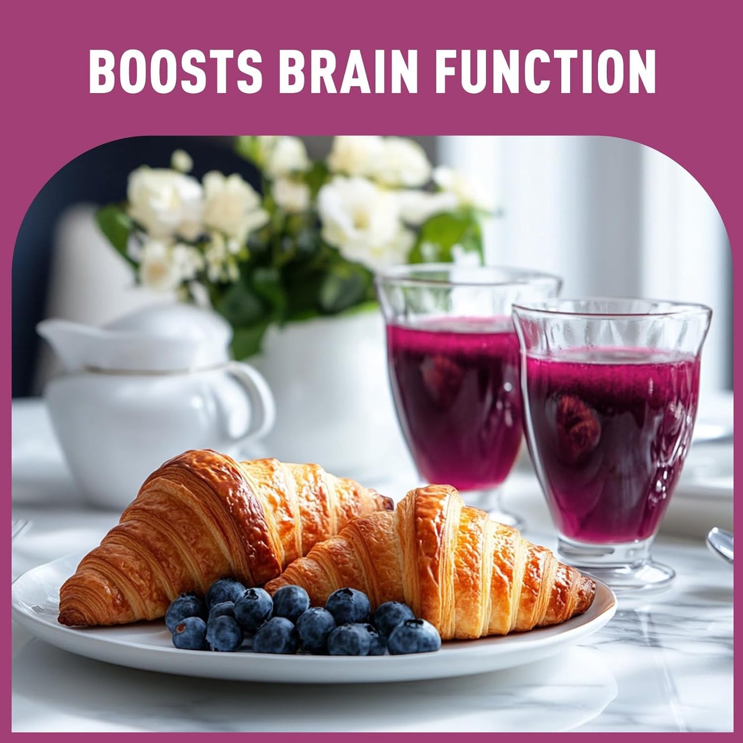 Organic Blueberry Juice Powder 16 oz - 100% Pure Natural Green Food, High in Antioxidants and Vitamins, Supports Digestion and Immune Health