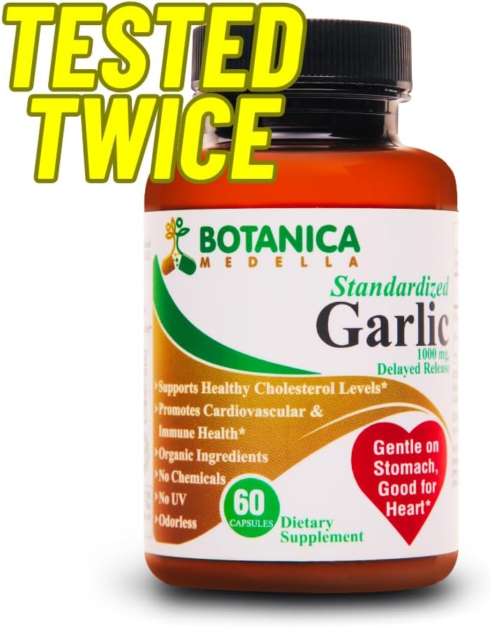 Organic Botanica Medella Allicin Supplement - 12400 mcg - 3rd Party Tested - Odorless - Delayed Release - 30-60 Days Supply