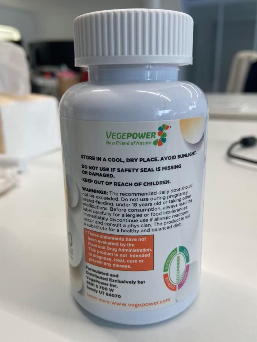 Organic Brain Support Supplement for Focus, Memory, and Energy - Vegan Nootropics with Guarana, Ginseng, Rhodiola Extract - 90 Capsules