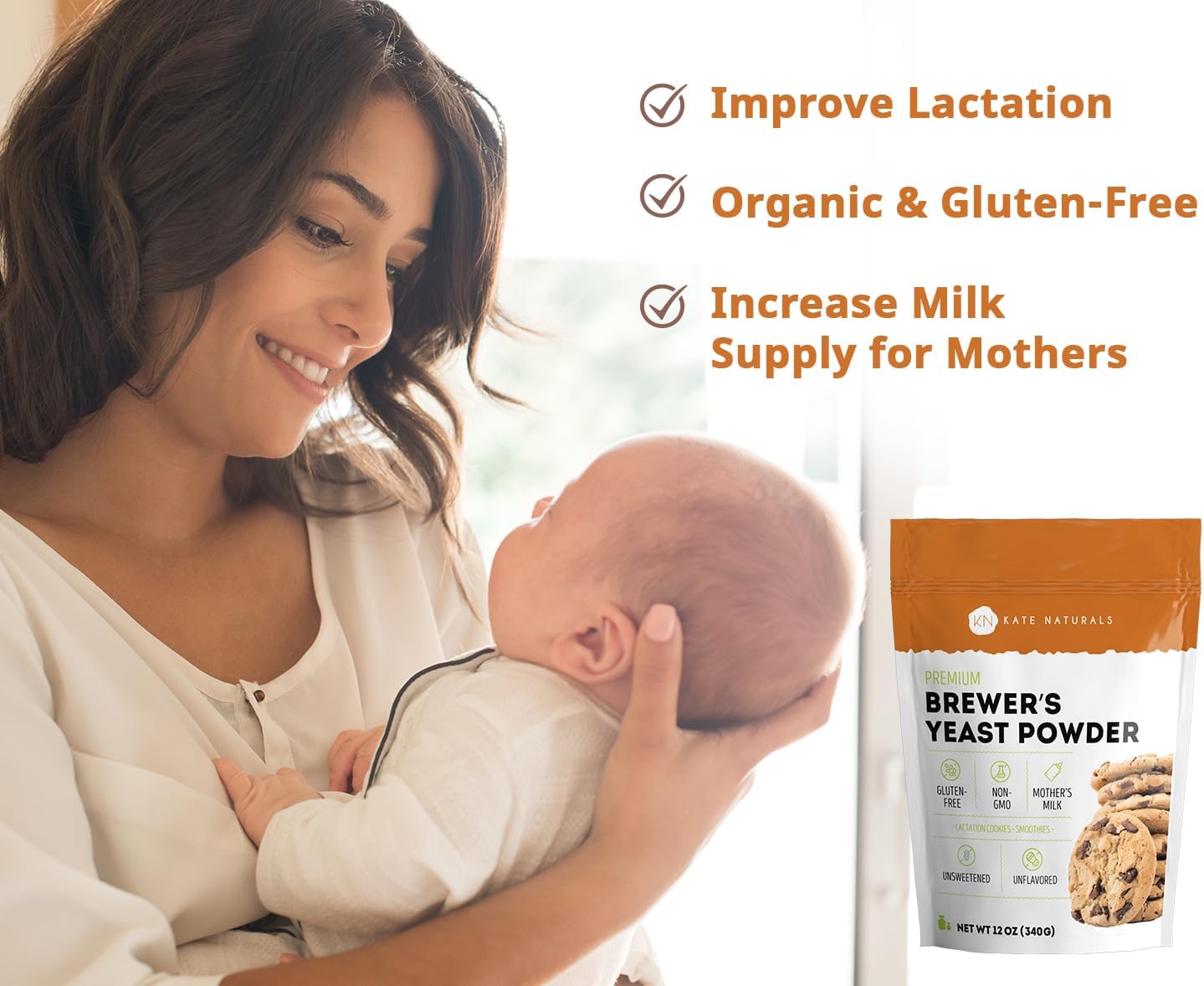 Organic Brewer's Yeast and Spirulina Powder Bundle - 12oz and 8oz Sizes